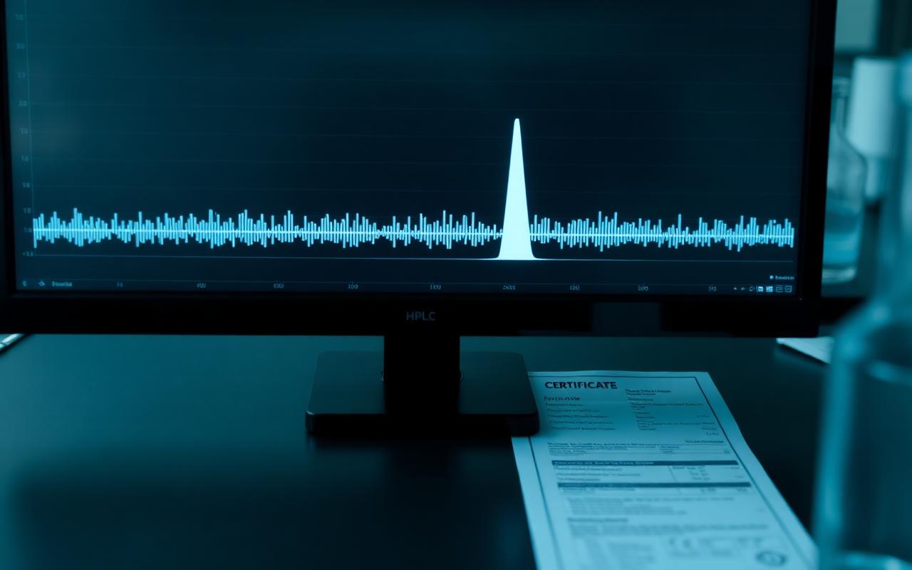 Reading a certificate of analysis: HPLC, mass spectrometry and reading pitfalls